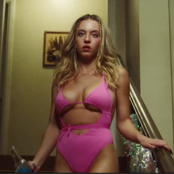 Frankie's Bikinis Swim Frankies Bikinis Gemma Wrap One Piece Pink